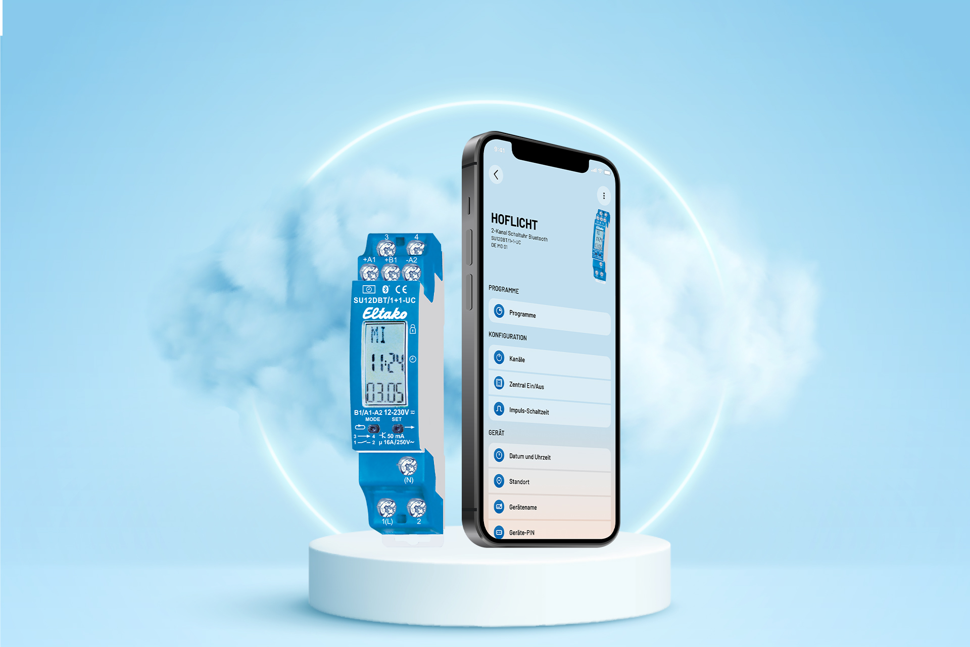 El nuevo interruptor horario con Bluetooth y la App Eltako Connect